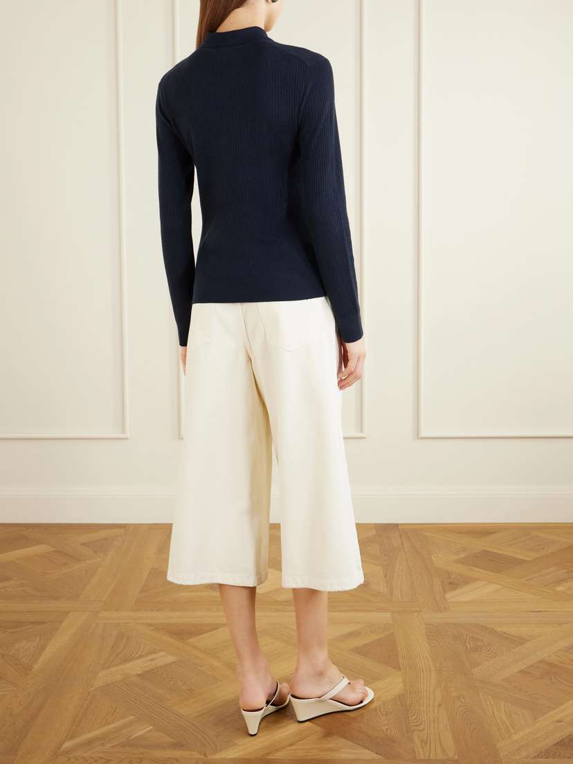 Lisa Yang Agata Ribbed Cashmere Cardigan | Thumbnail 3