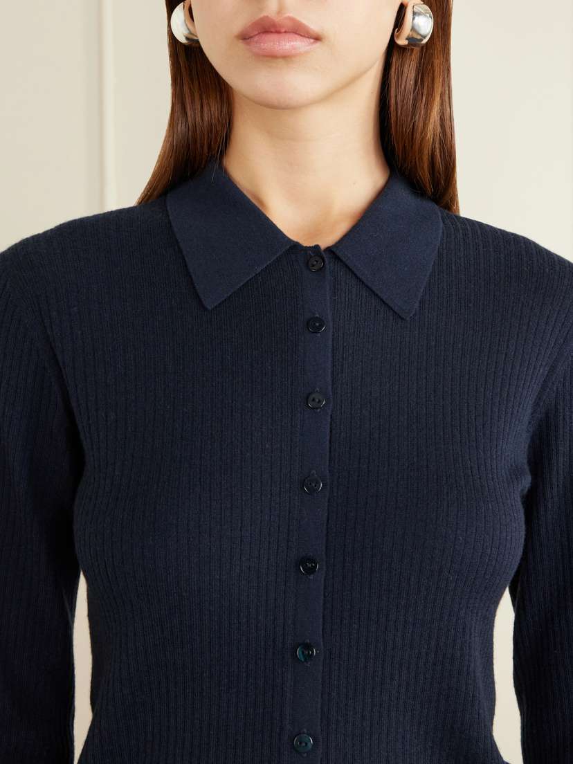 Lisa Yang Agata Ribbed Cashmere Cardigan | Thumbnail 4
