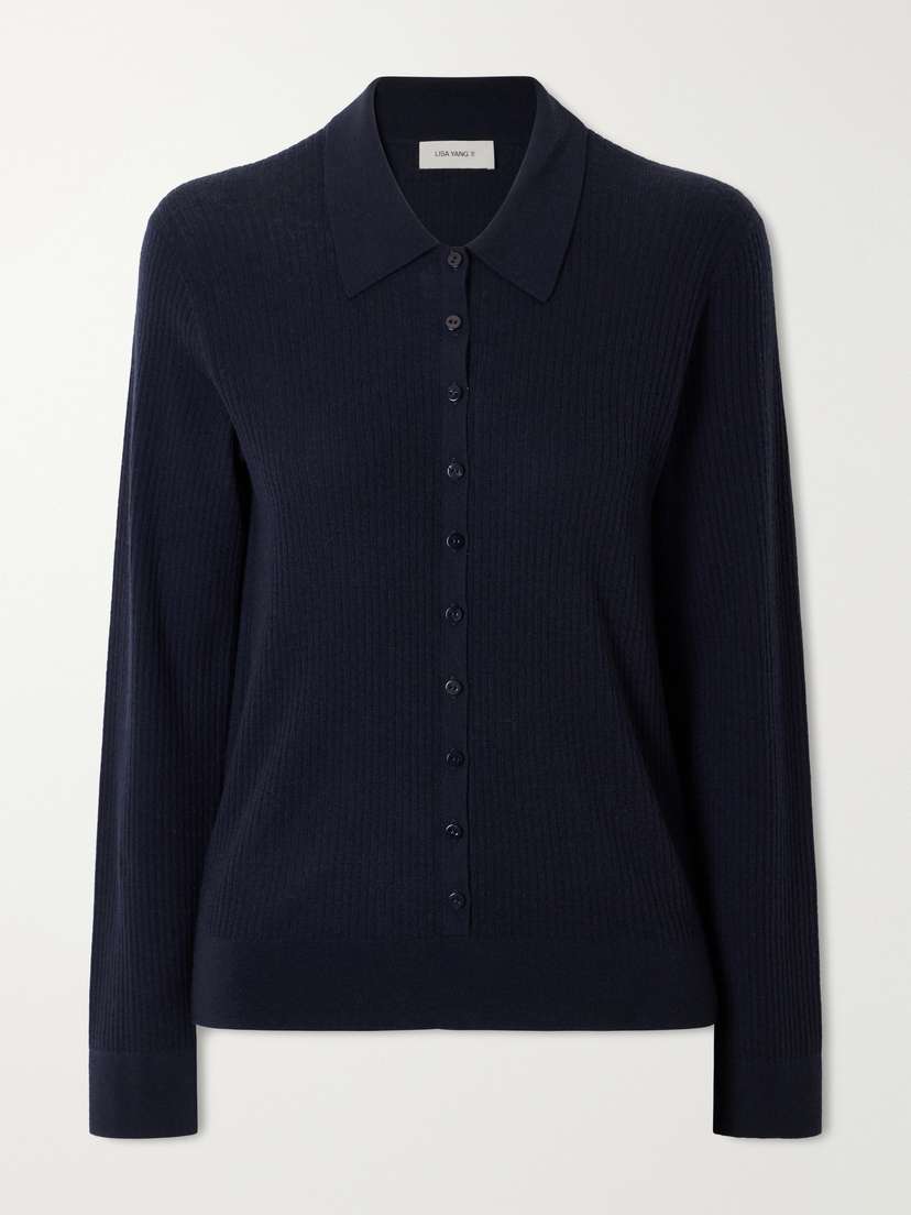 Lisa Yang Agata Ribbed Cashmere Cardigan