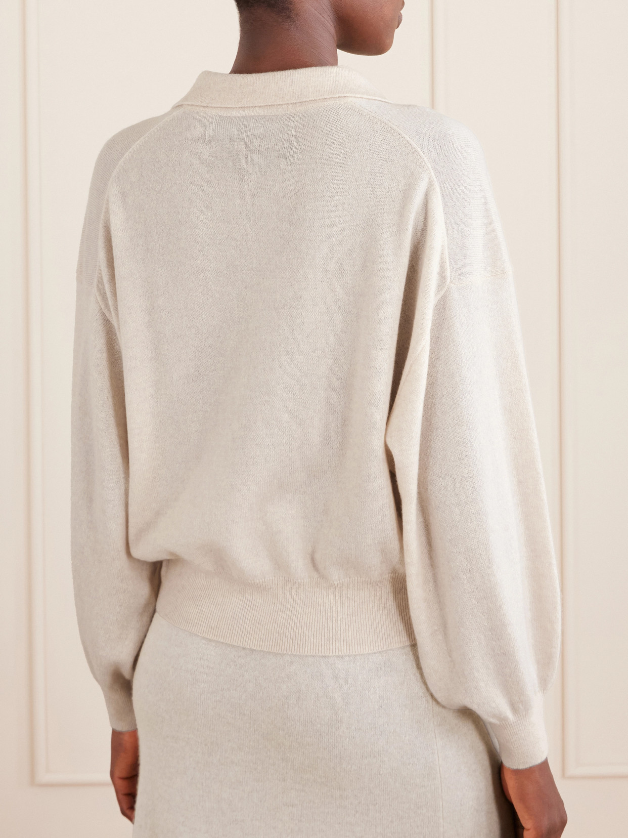 Katriel Cashmere Polo Sweater