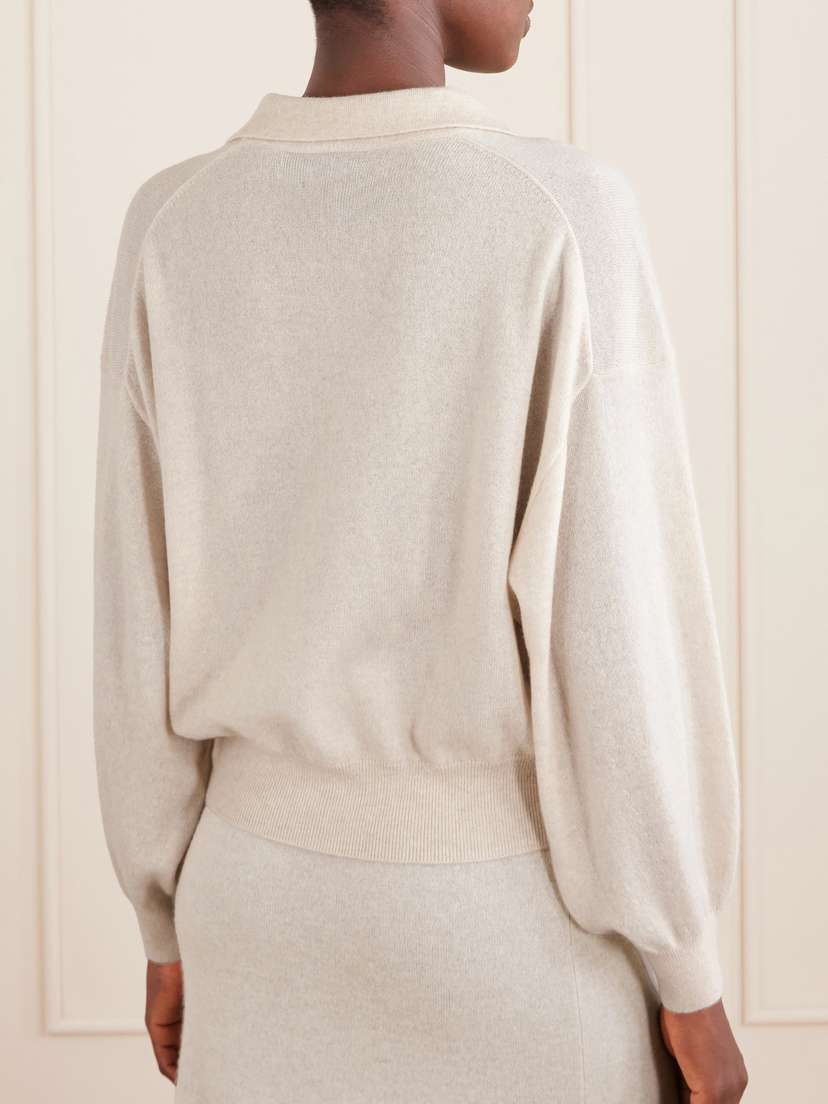 Lisa Yang Katriel Cashmere Polo Sweater | Thumbnail 3