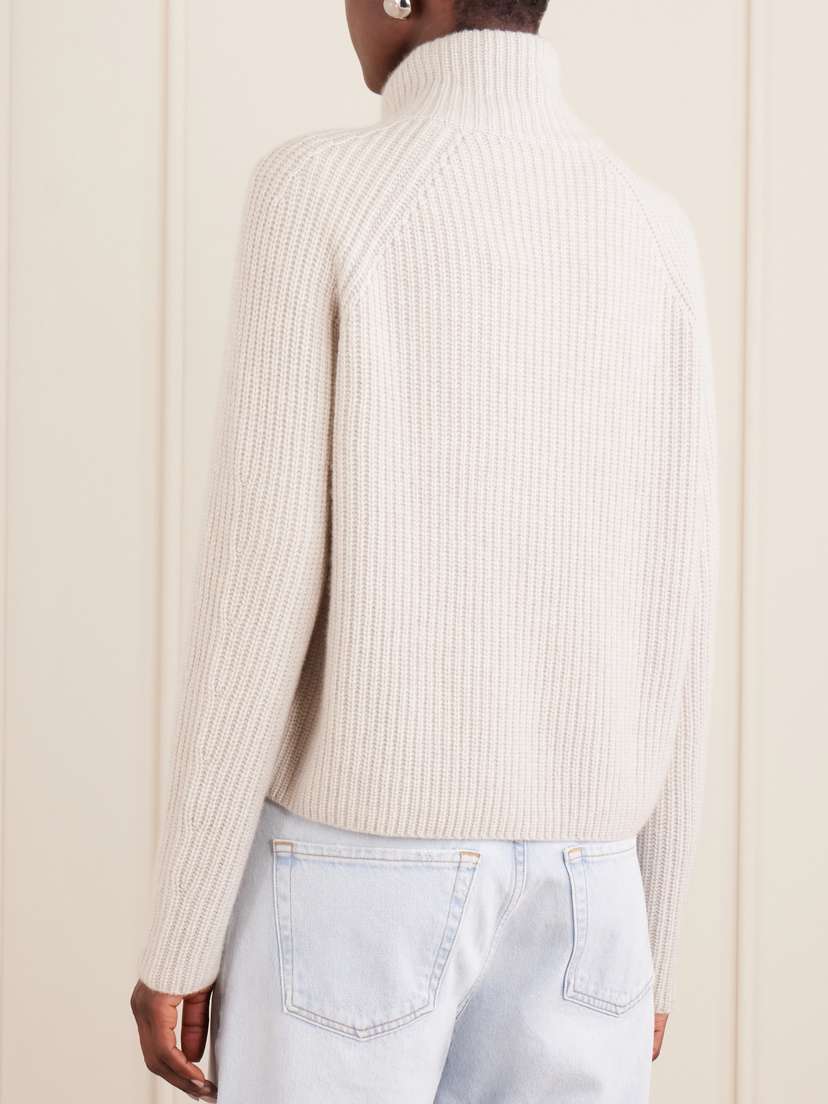 Lisa Yang Sadie Ribbed Cashmere Cardigan | Thumbnail 4