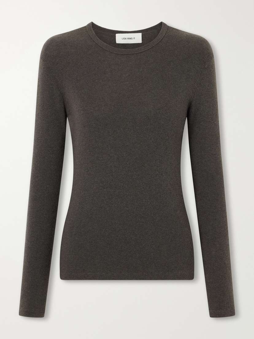 Lisa Yang Vivian Cotton And Cashmere-blend T-shirt