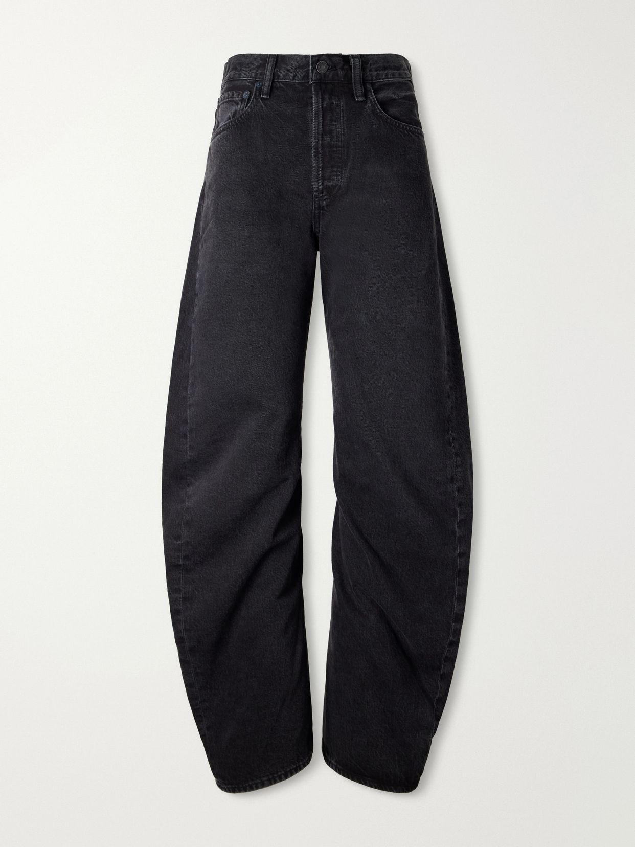 Spiral wide-leg jeans