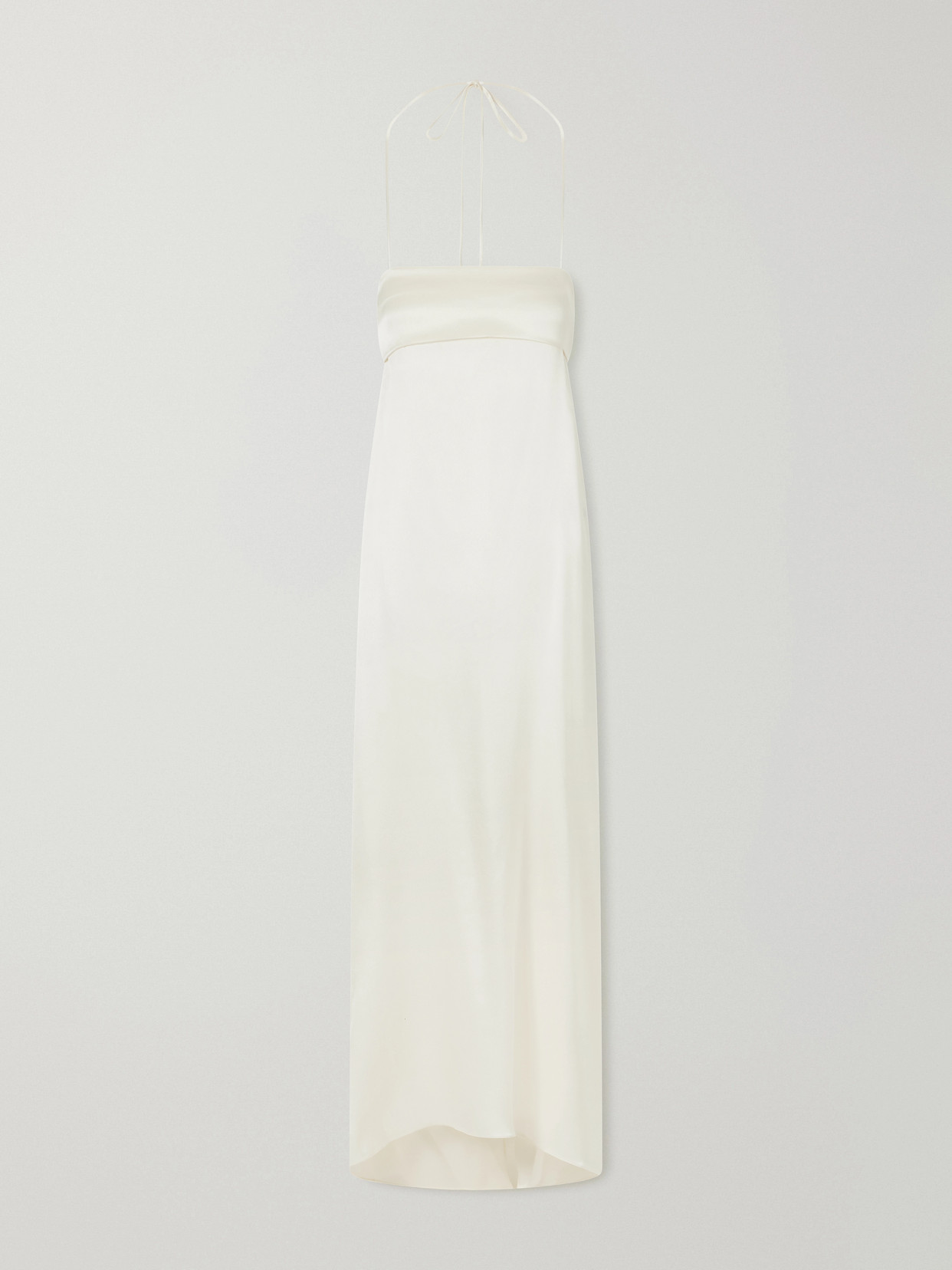 Sharon Wauchob Edita Silk Maxi Dress In Neutrals