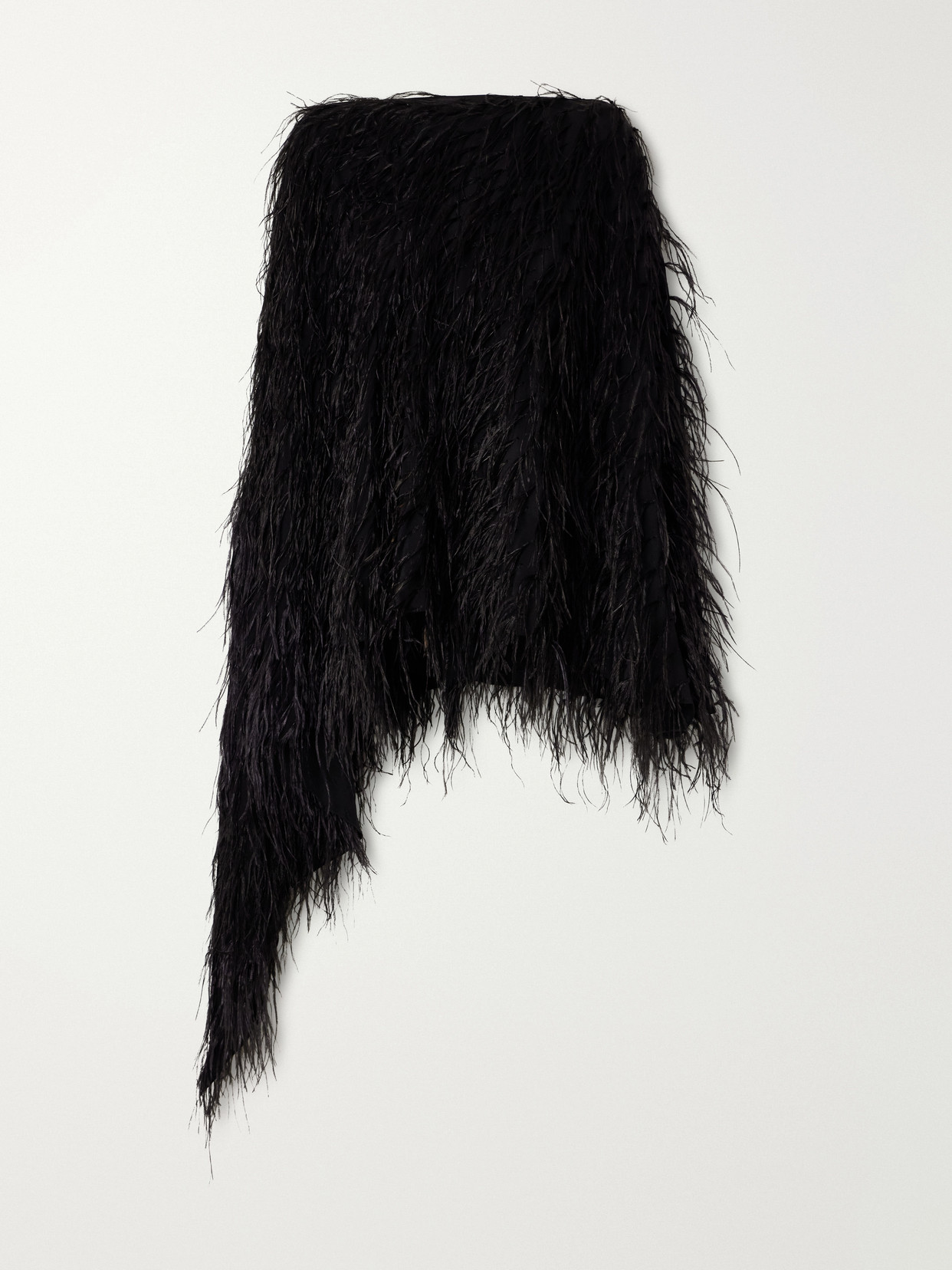 Sharon Wauchob Feathers-embellished Silk Cape