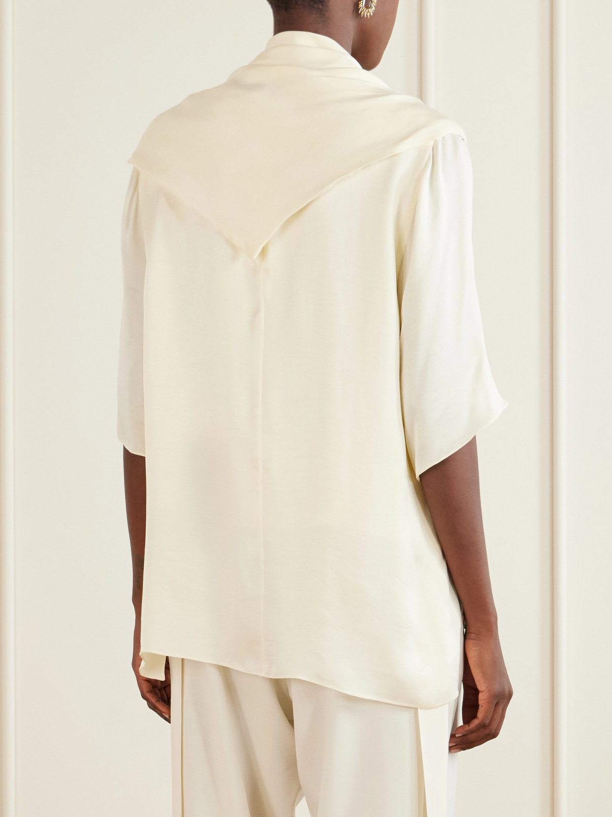 Anita Scarf-Detailed T-Shirt