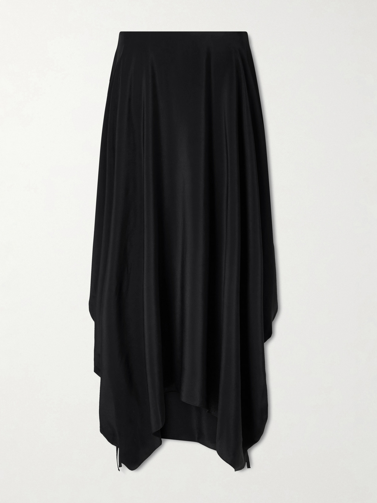 Sharon Wauchob Desia Asymmetric Silk-crepe Midi Skirt In Animal Print