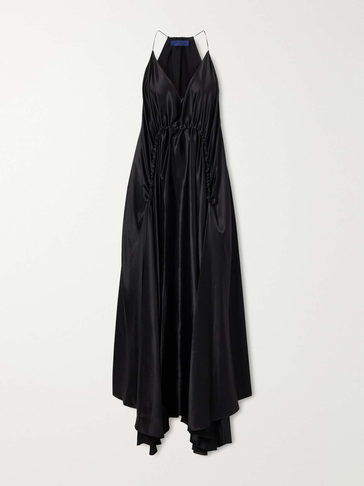 Sharon Wauchob Draped Silk-satin Maxi Dress