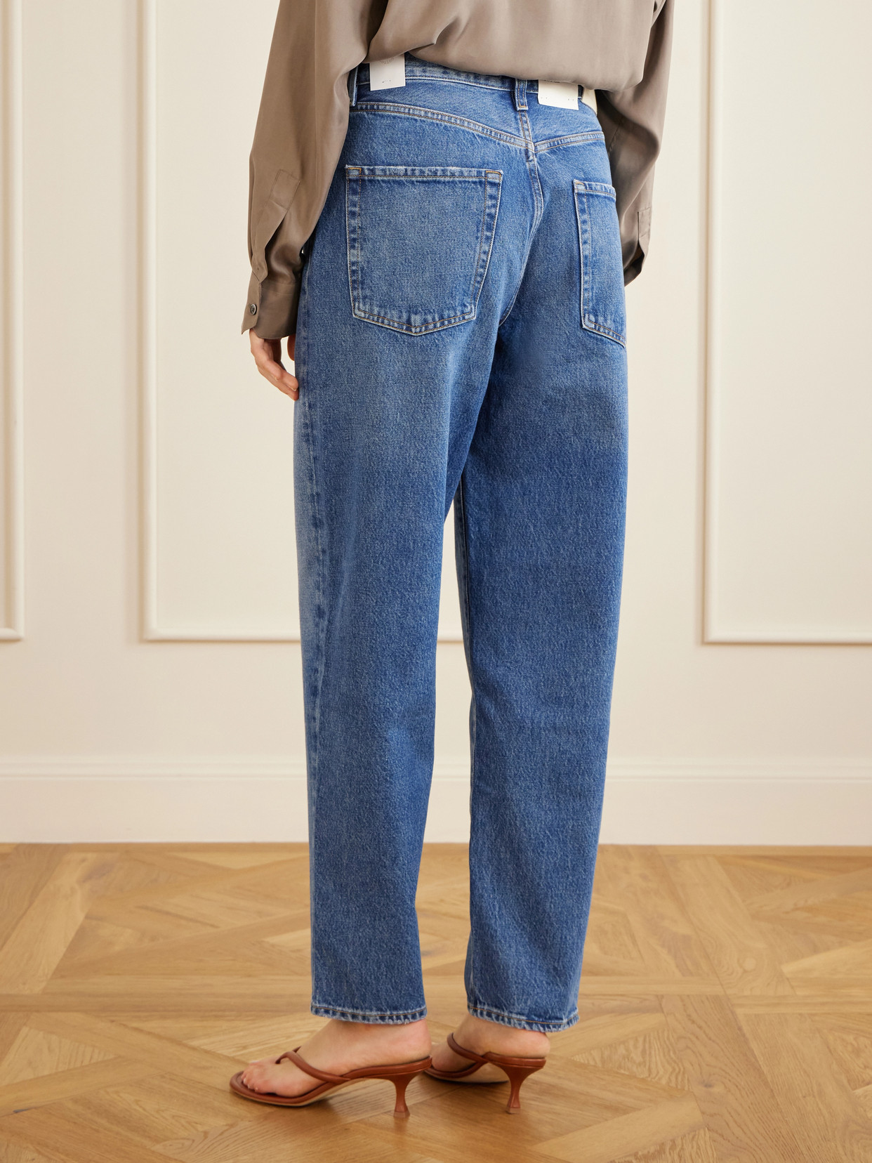 The Taper Jean Mid-Rise Straight-Leg Jeans
