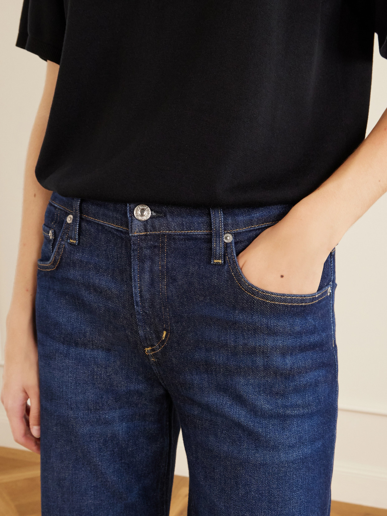 Nora Mid-Rise Wide- Leg