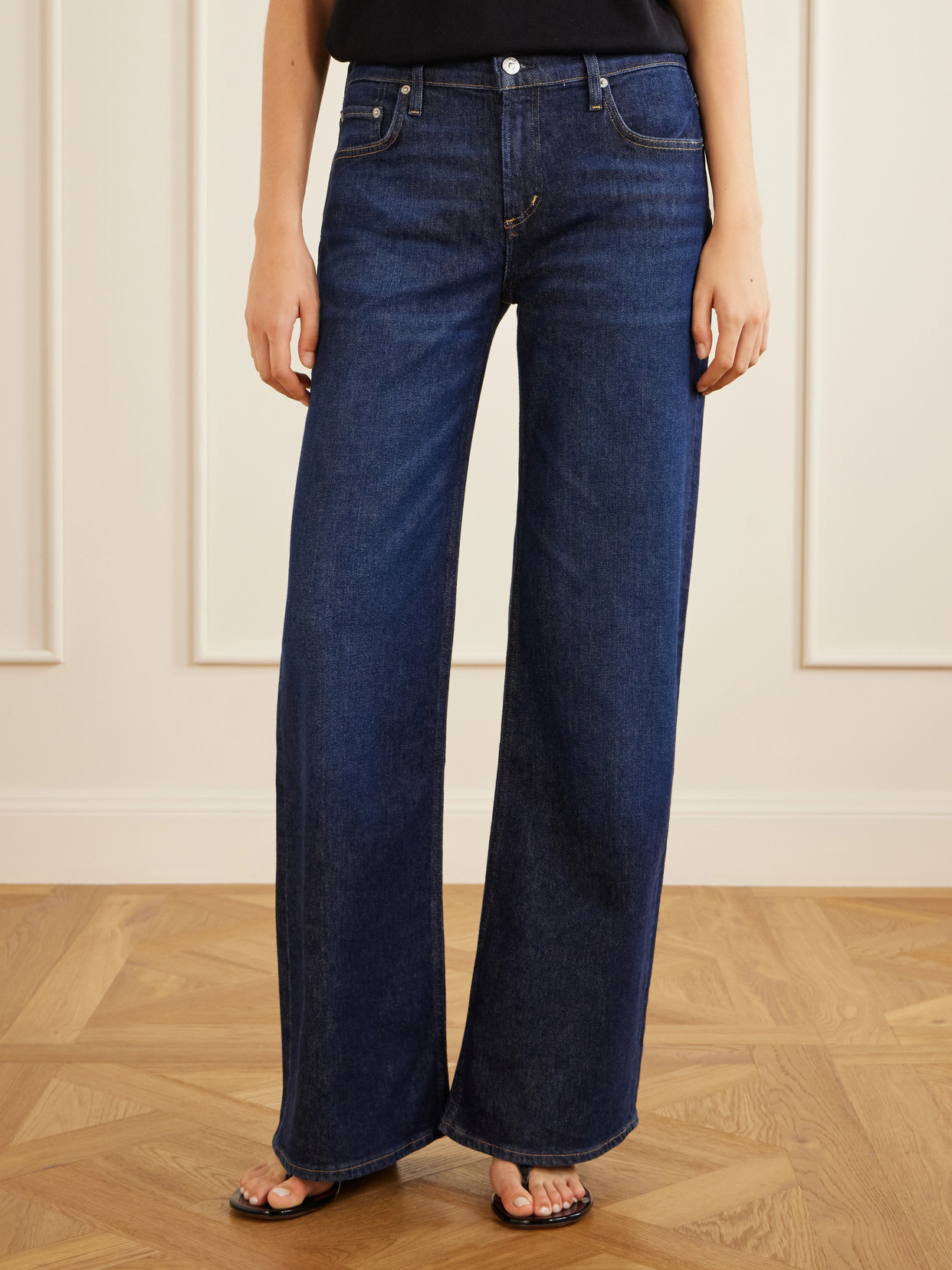 Nora Mid-Rise Wide- Leg