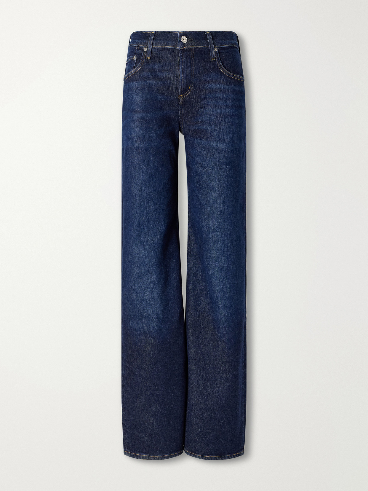 Citizen Of Humanity Nora Mid-rise Wide-leg Jeans In Blue