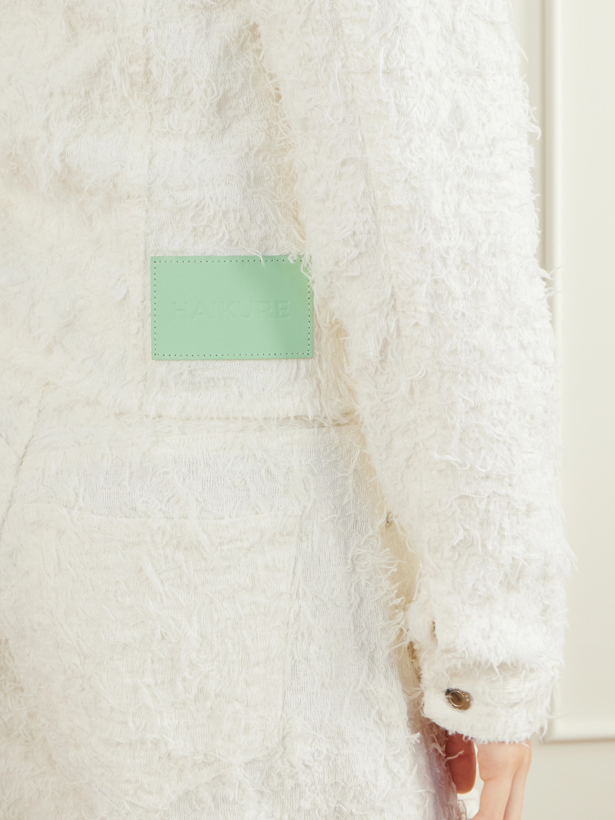 Cherry Frayed Denim Jacket