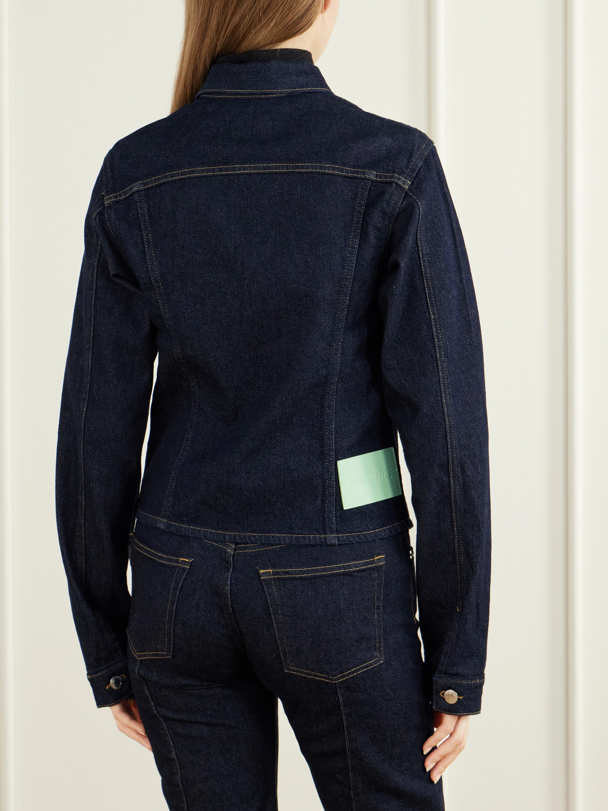 Haikure Cherry Denim Jacket In Blue