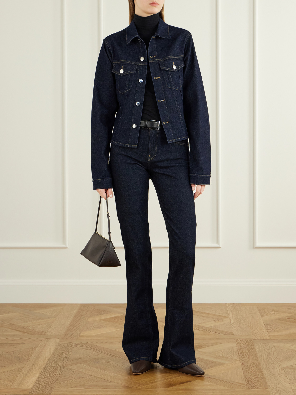 Haikure Cherry Denim Jacket In Blue
