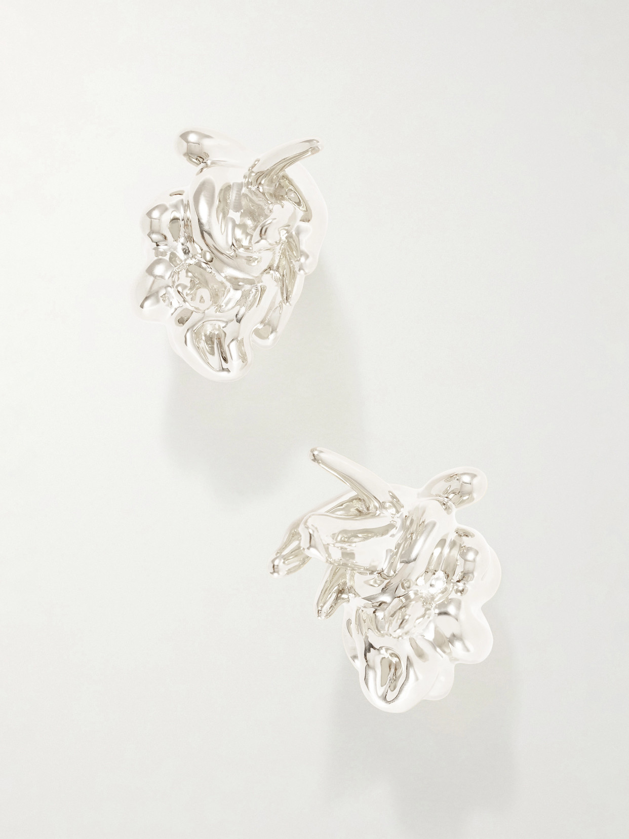 Completedworks Recycled Silver Earrings In Metallic