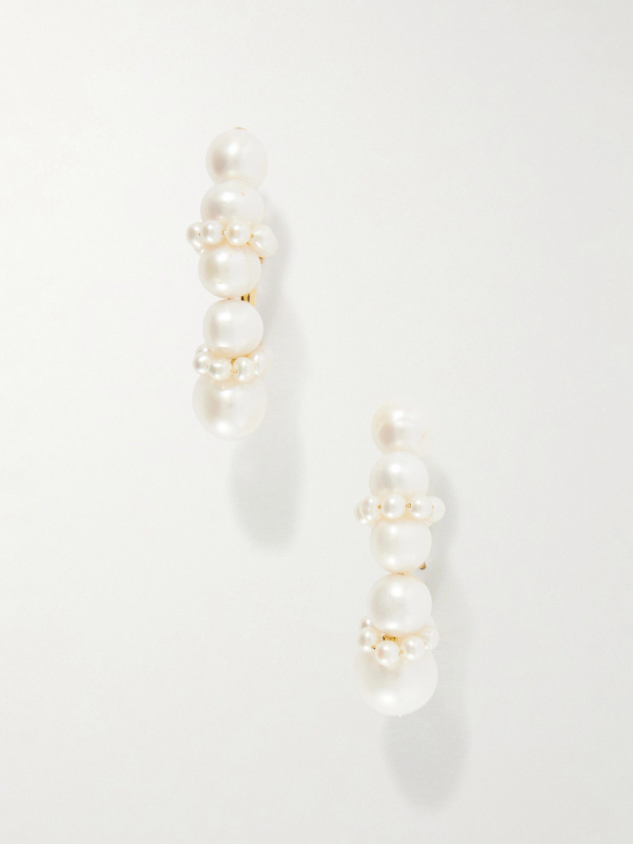 Completedworks Recycled Gold Vermeil And Pearl Earrings In Metallic