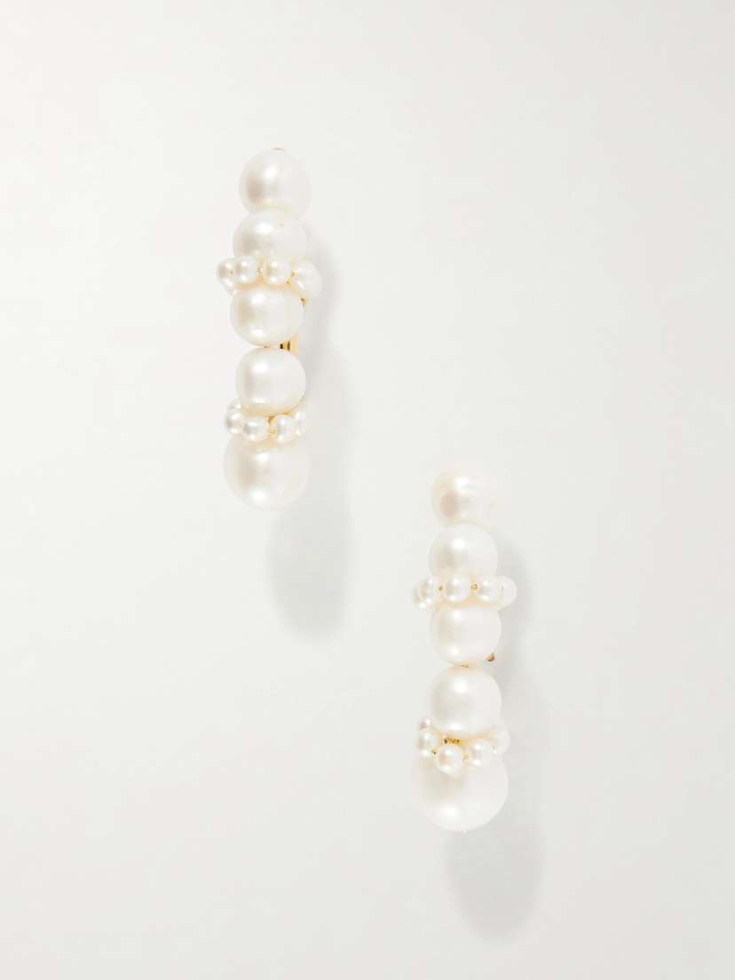 Completedworks Recycled Gold Vermeil And Pearl Earrings