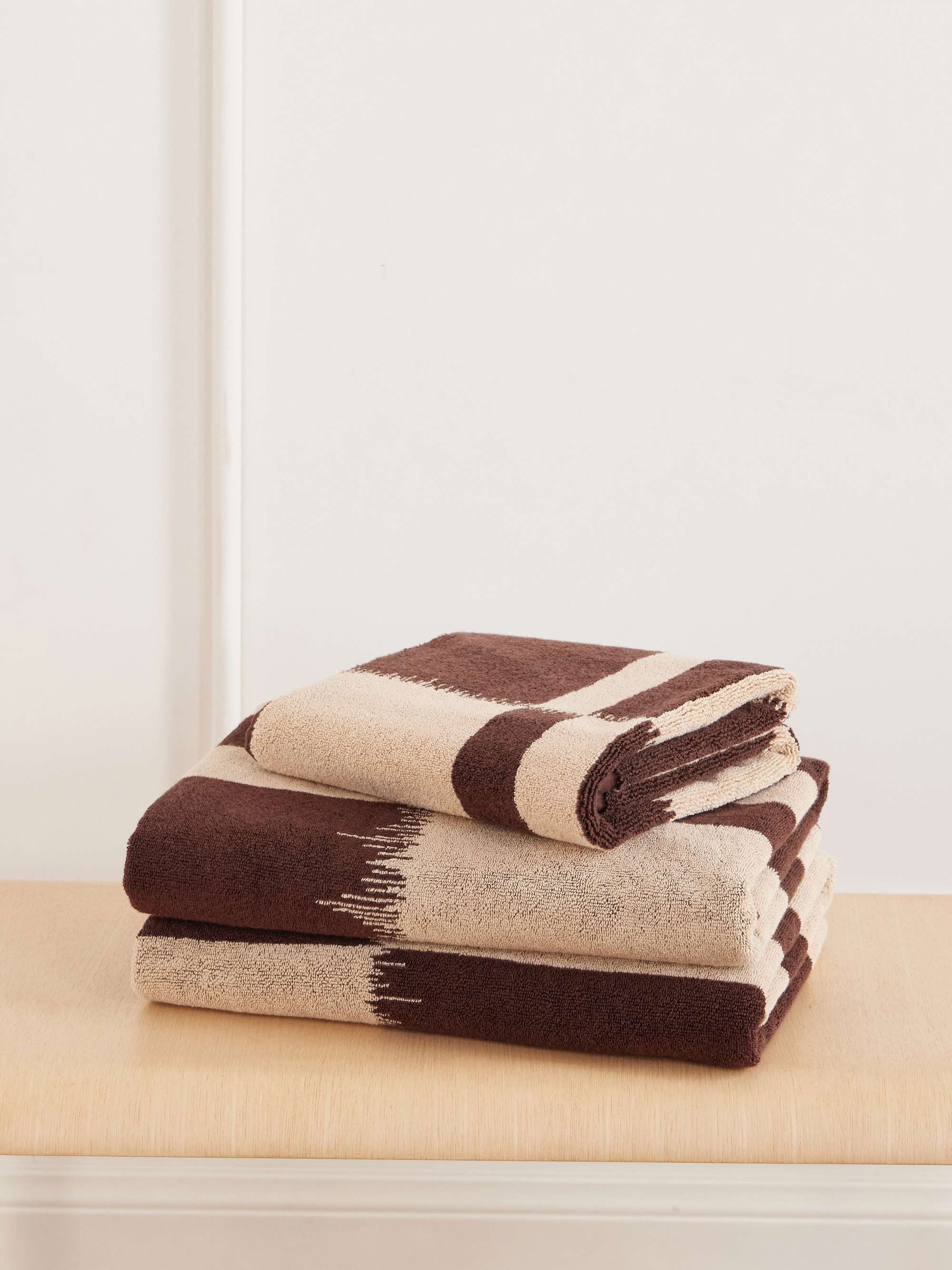 アウトドア寝具 SOMABITO SOMATRIVAL COTTOTOWEL AUTUMN SONATA Karin Core set of three organic cotton-terry towels