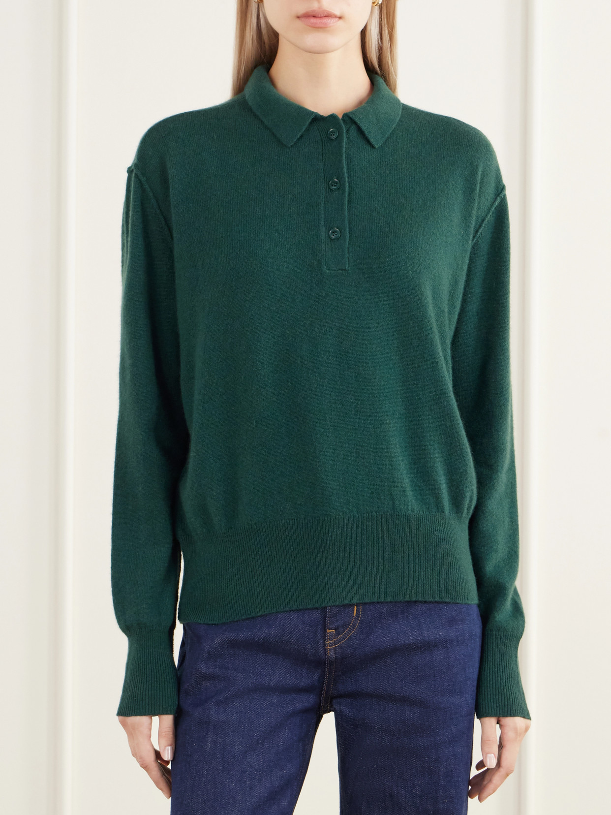 The Polo Cashmere Polo Sweater