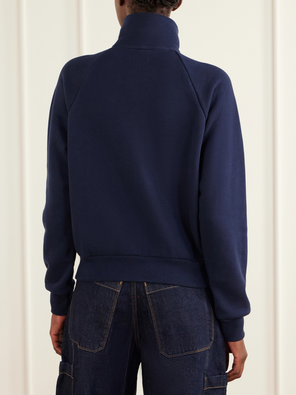 The Quarter Zip Cotton Sweatshirt