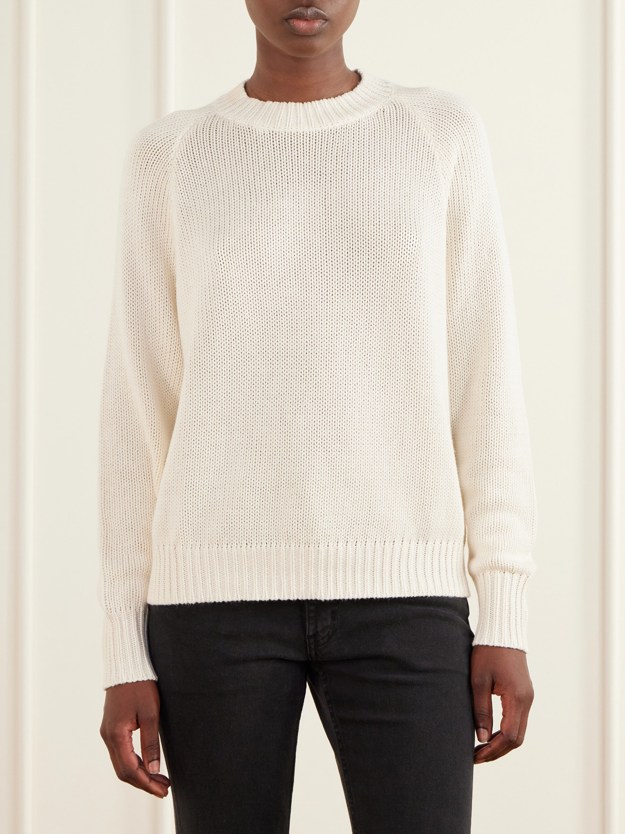The New Crew Cotton And Cashmere-Blend Sweater