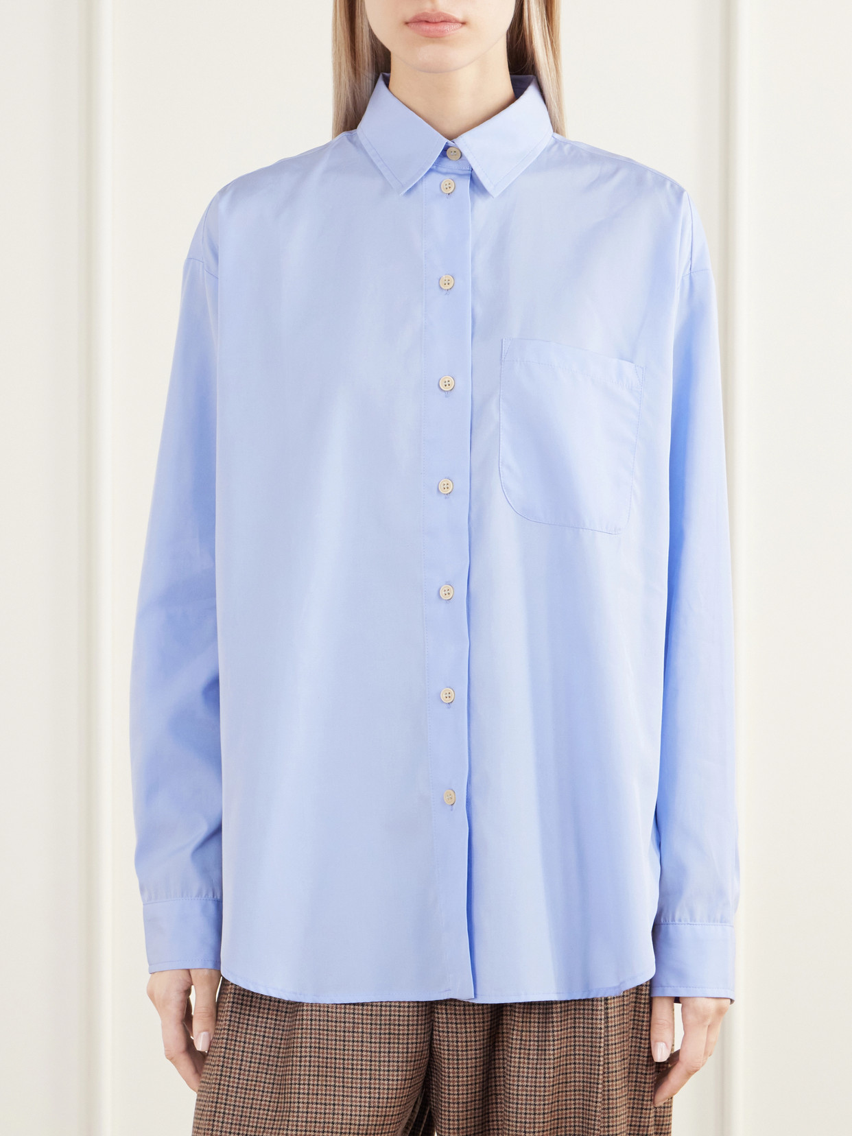 The Essential Drop-Tail Cotton-Poplin Shirt