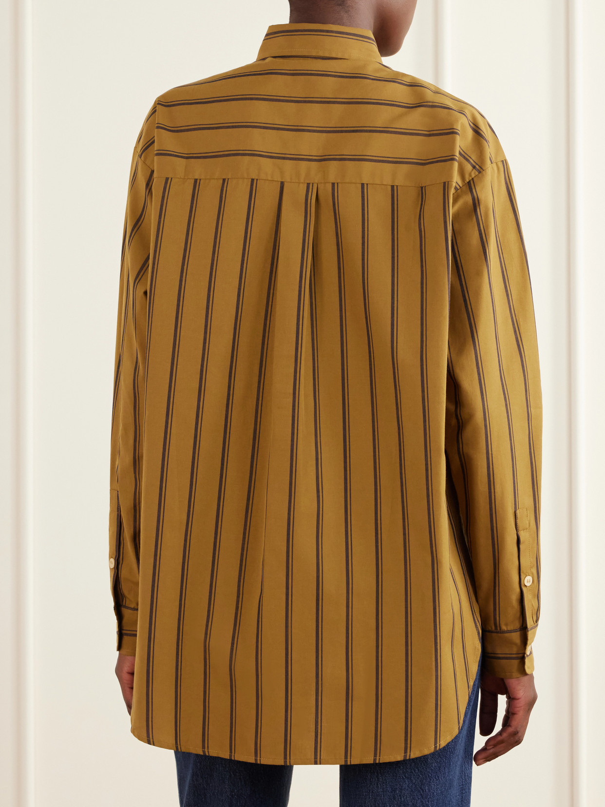 The Essential Striped Cotton And Silk-Blend Shirt