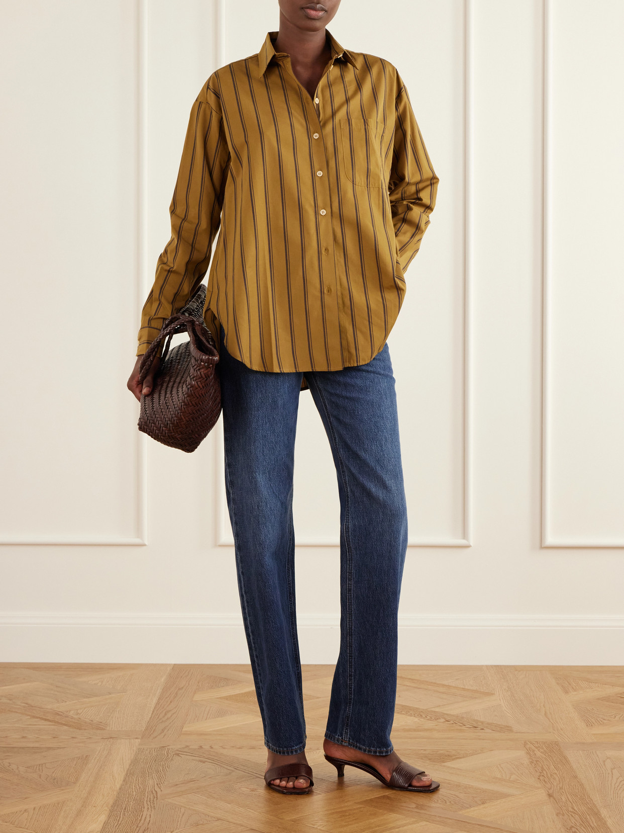 The Essential Striped Cotton And Silk-Blend Shirt