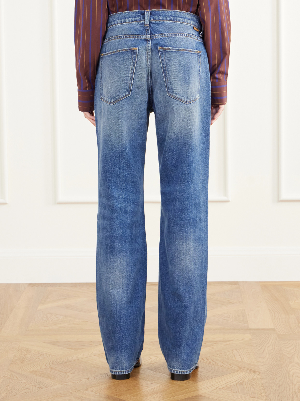 The Chic Straight Mid-Rise Jeans