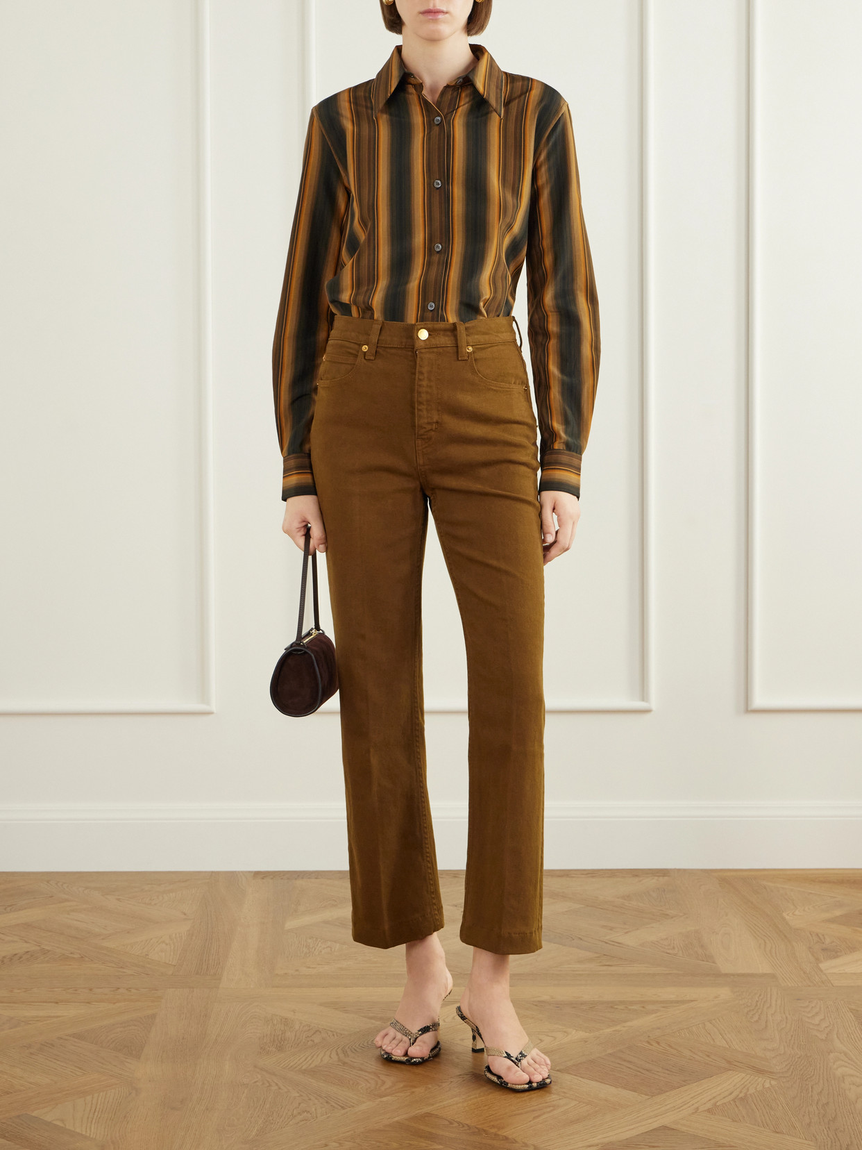 The Kenickie Blind Crease High-Waist Straight-Leg Jeans