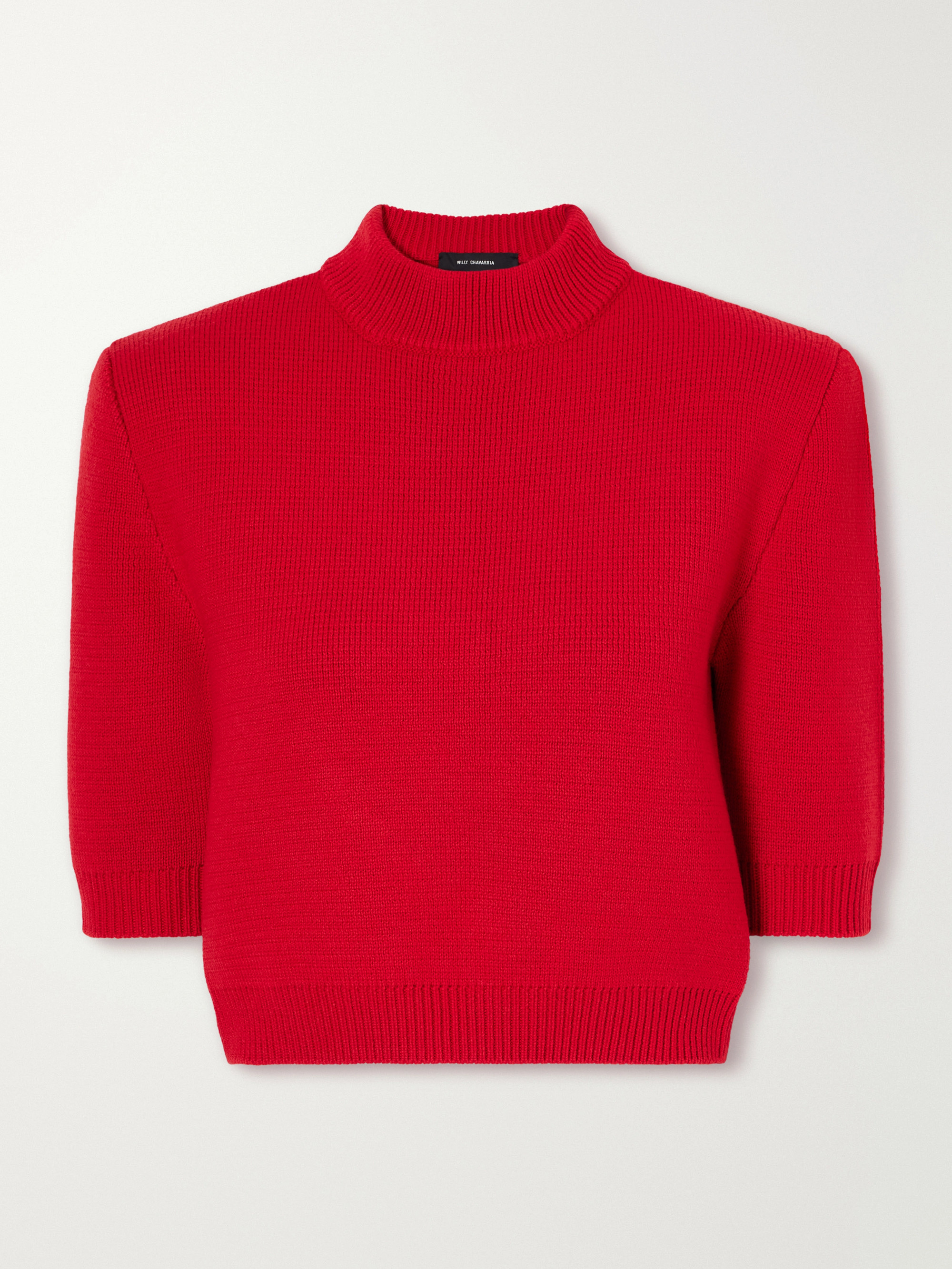 Willy Chavarria Chavela cropped wool sweater