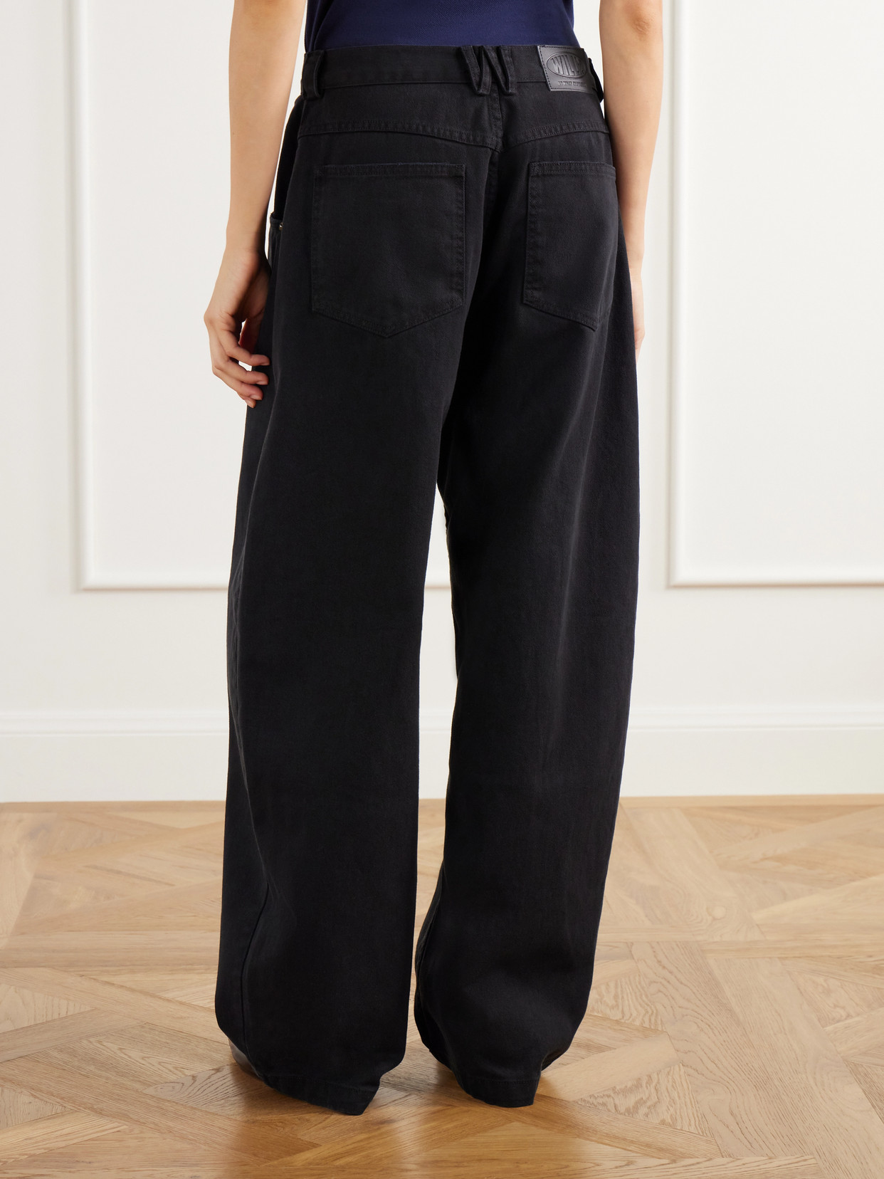 Bad Girl Faded Mid-Rise Wide- Leg