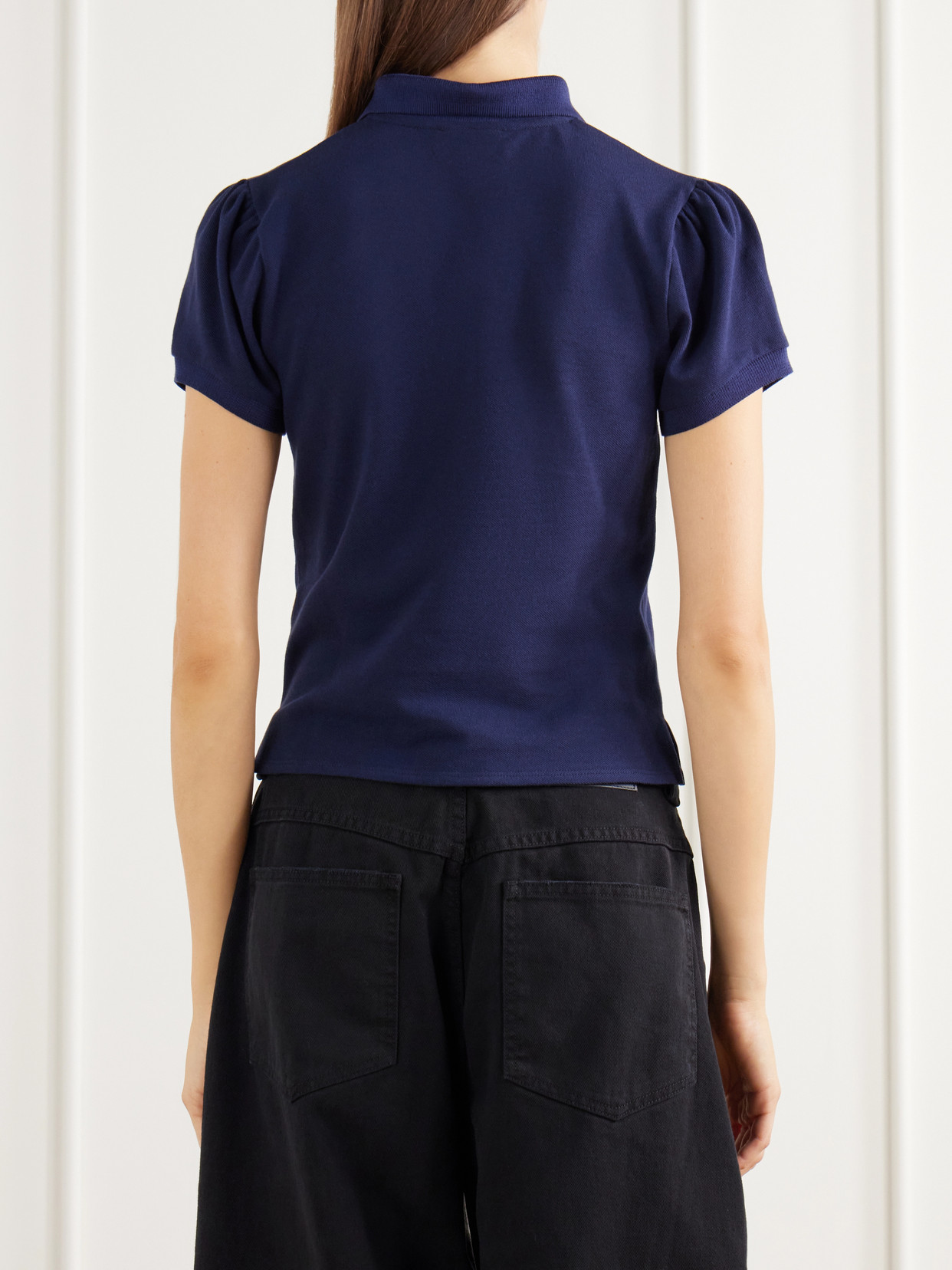 Chavela Logo-Embroidered Cotton-Piqué Polo