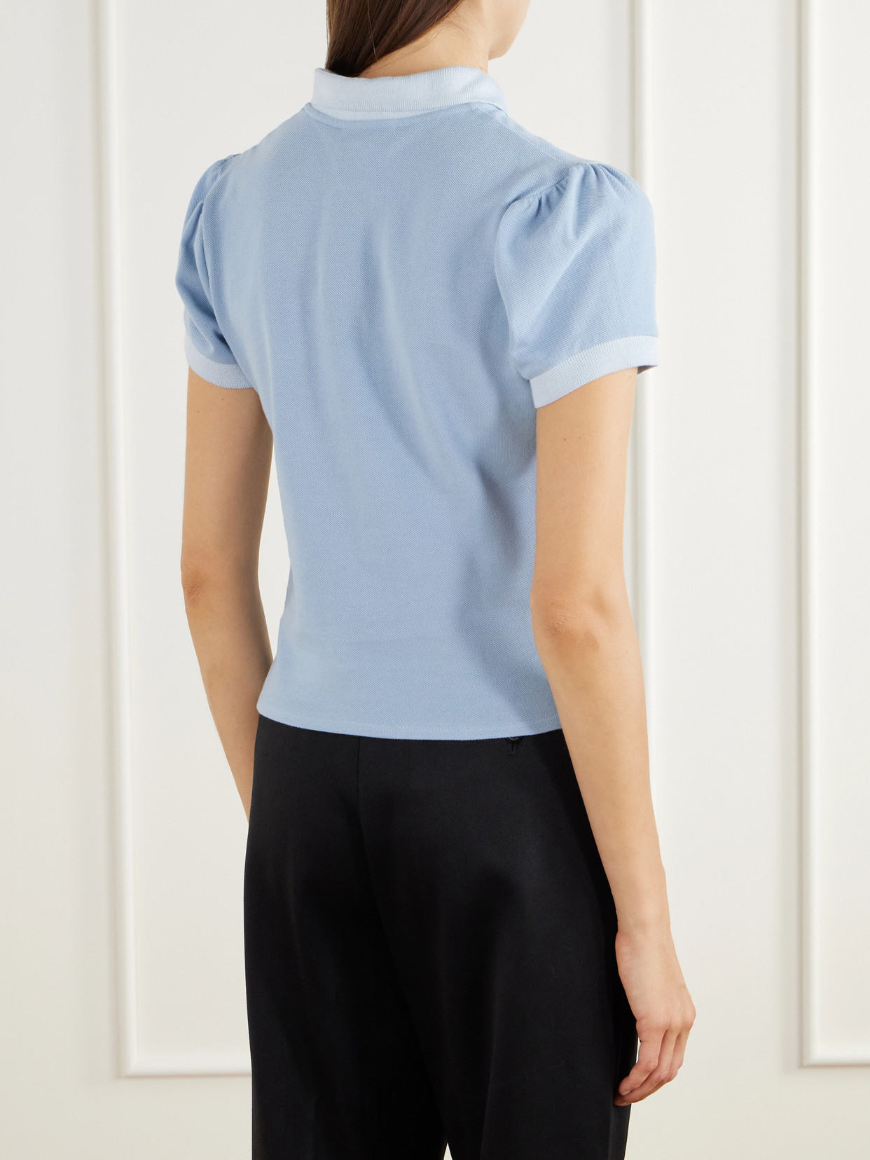 Chavela Logo-Embroidered Cotton-Piqué Polo