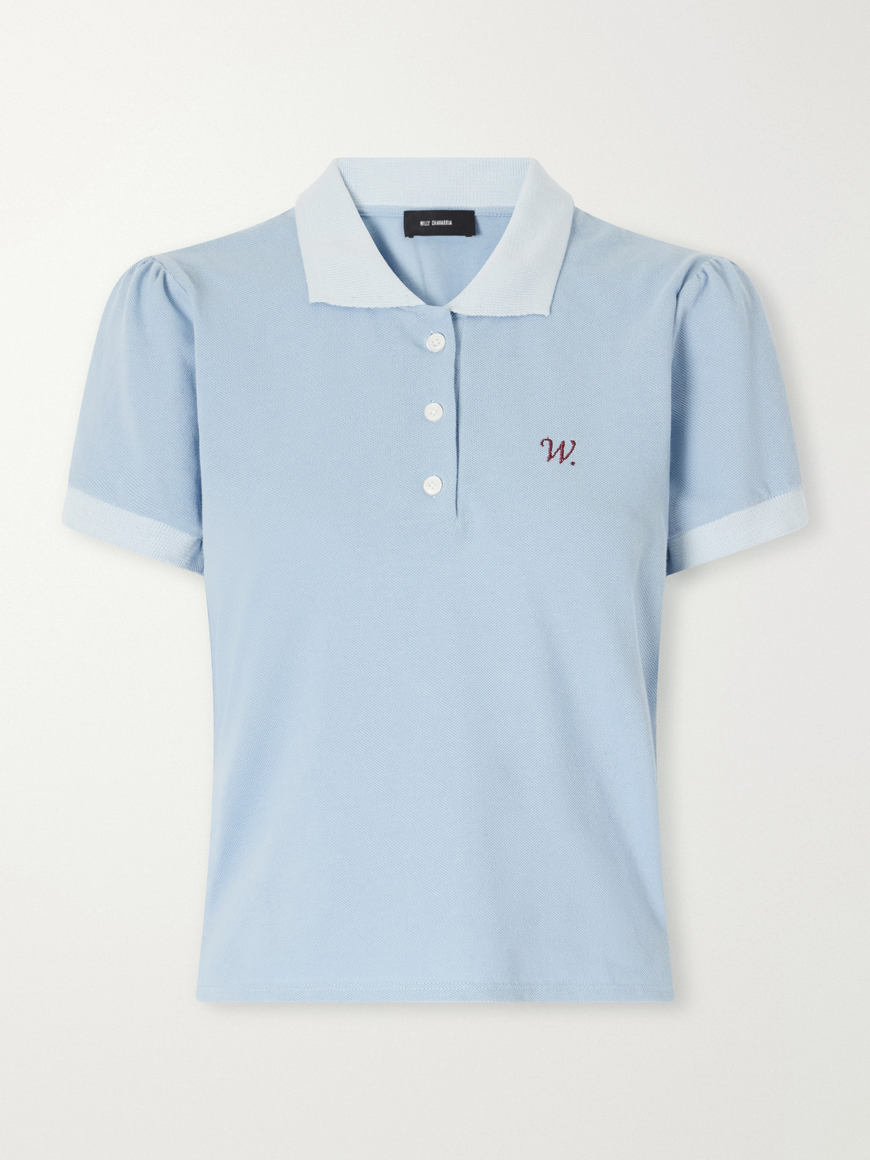 Chavela Logo-Embroidered Cotton-Piqué Polo