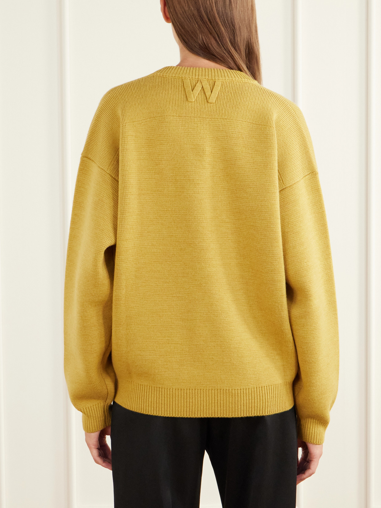 Chavarria Logo-Embroidered Rib-Trimmed Sweater