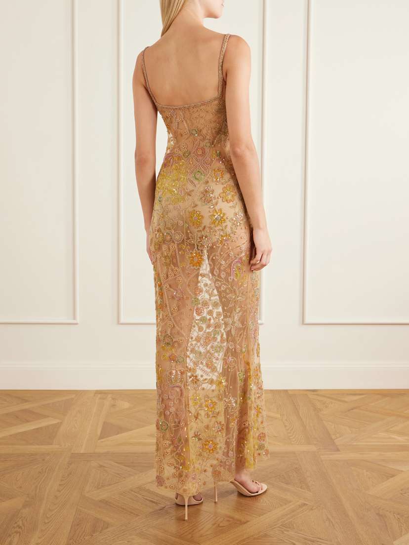 Clio Peppiatt Soléa Embellished Tulle Gown | Thumbnail 3
