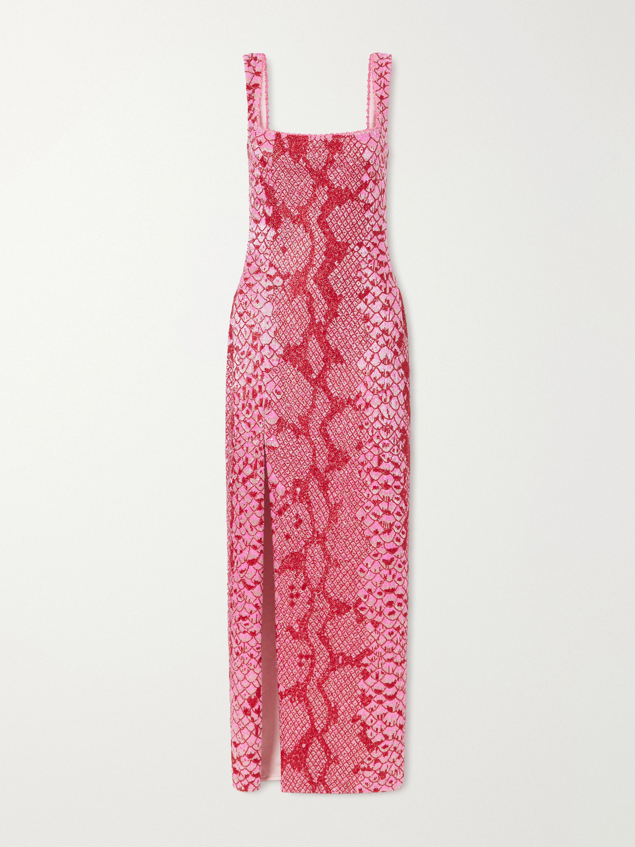 Clio Peppiatt Medusa Embellished Tulle Gown In Pink