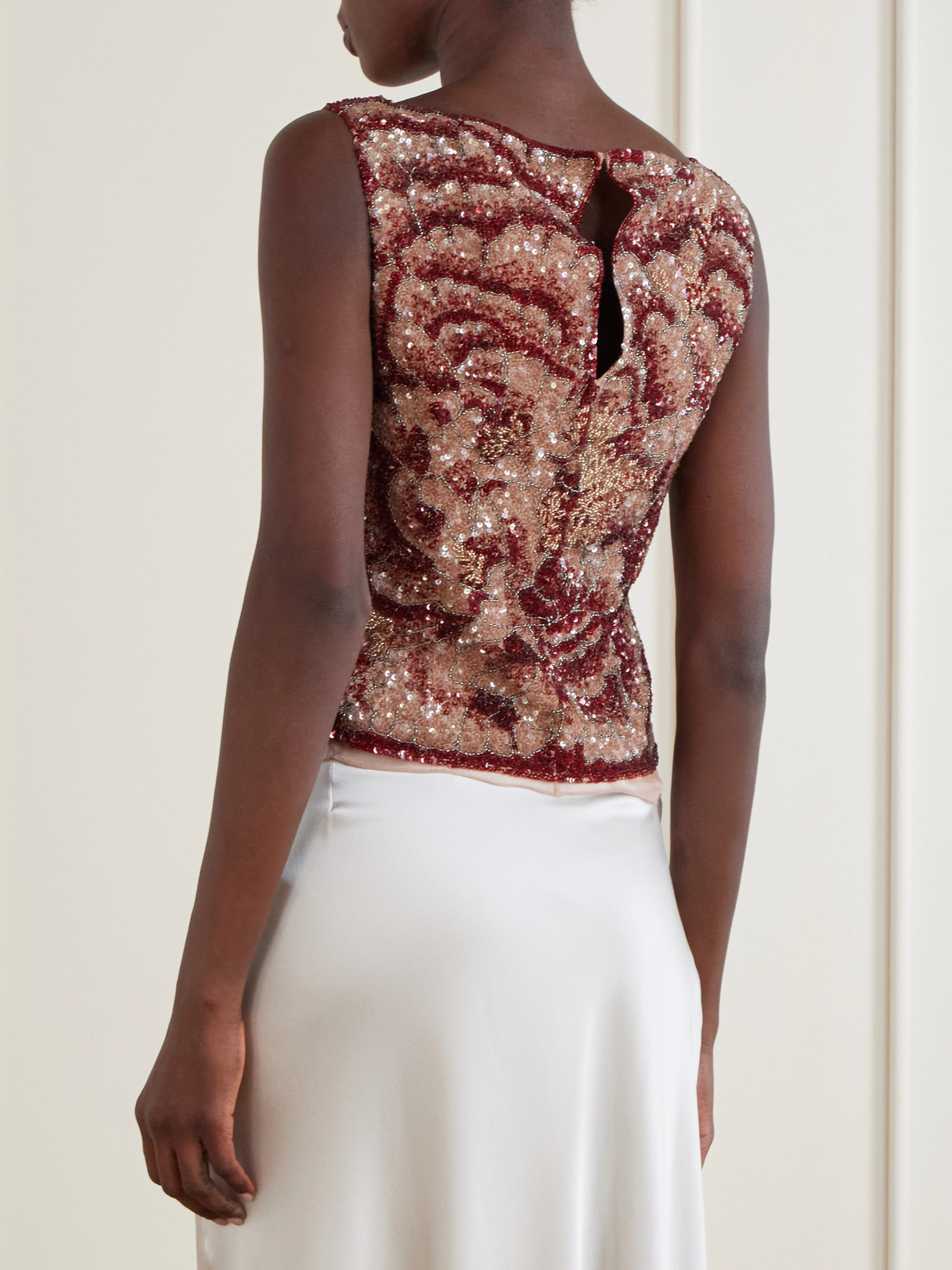 Sequin-Embellished Blouse
