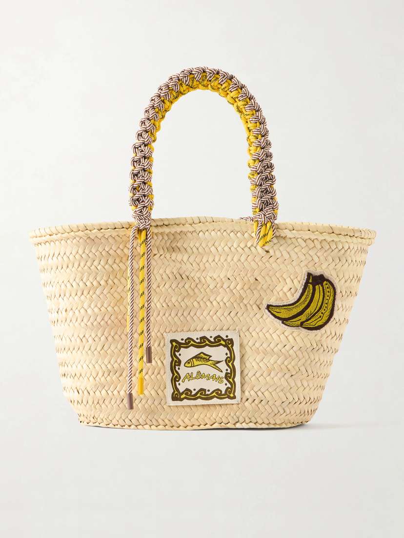 ALÉMAIS Mona Logo-appliquéd Woven Raffia-effect Bucket Bag | Thumbnail 7 ALÉMAIS Mona Logo-appliquéd Woven Raffia-effect Bucket Bag | Thumbnail 7