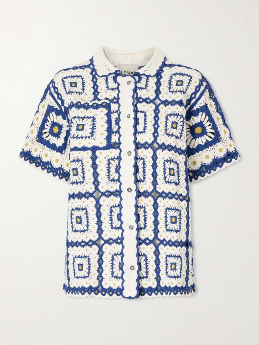 ALÉMAIS Dolly Crochet Cotton Shirt | Thumbnail 6