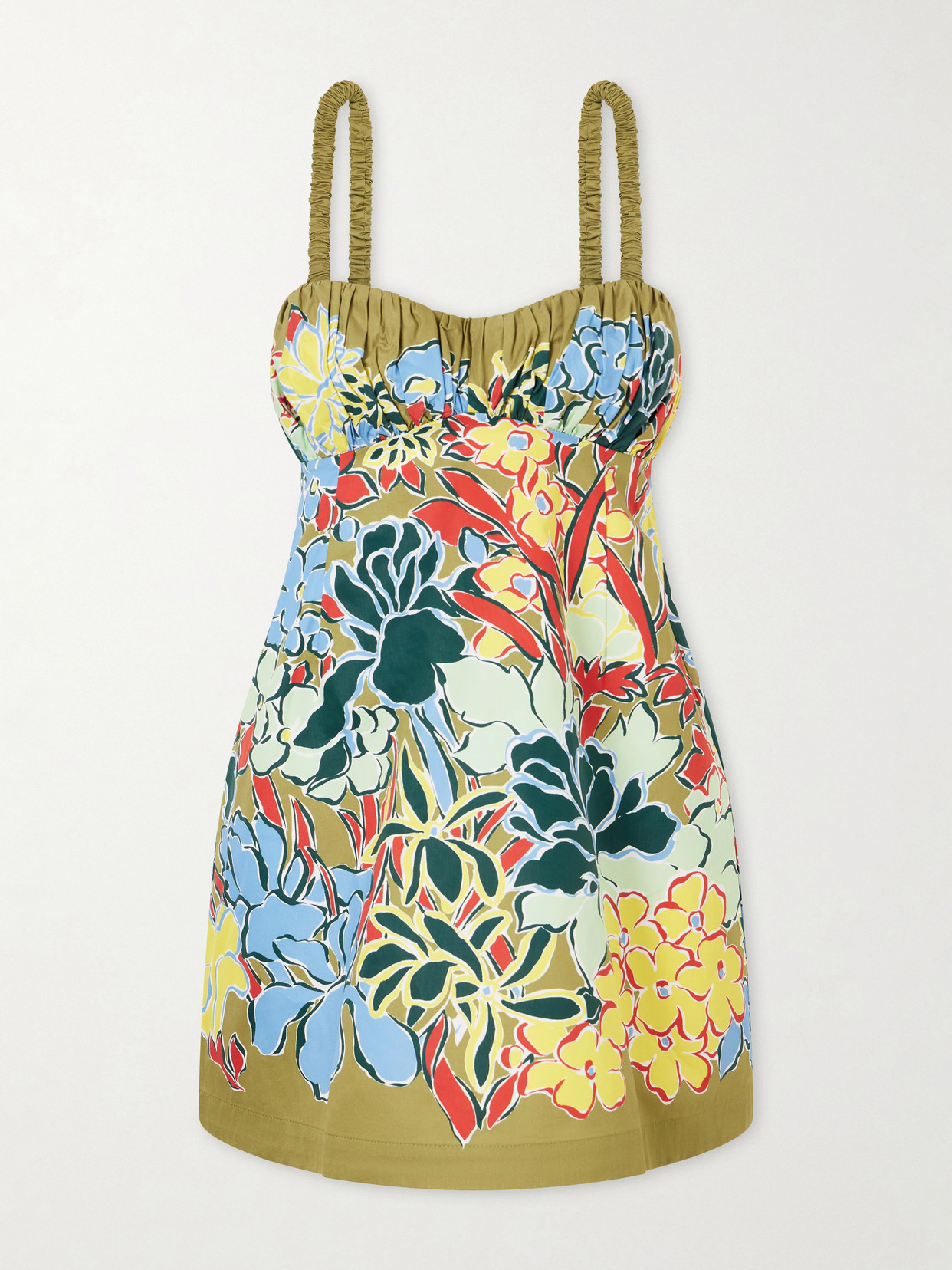 ALÉMAIS - Solstice Printed Organic Cotton Mini Dress - Multi