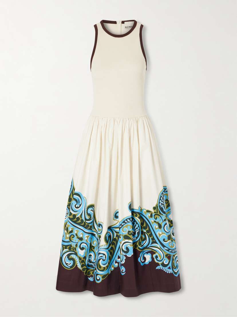 ALÉMAIS Natalia Tank Organic Cotton-poplin Midi Dress