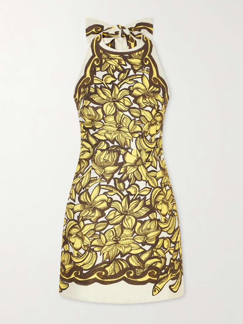 ALÉMAIS Mona Floral-print Hemp Mini Dress | Thumbnail 5 ALÉMAIS Mona Floral-print Hemp Mini Dress | Thumbnail 5