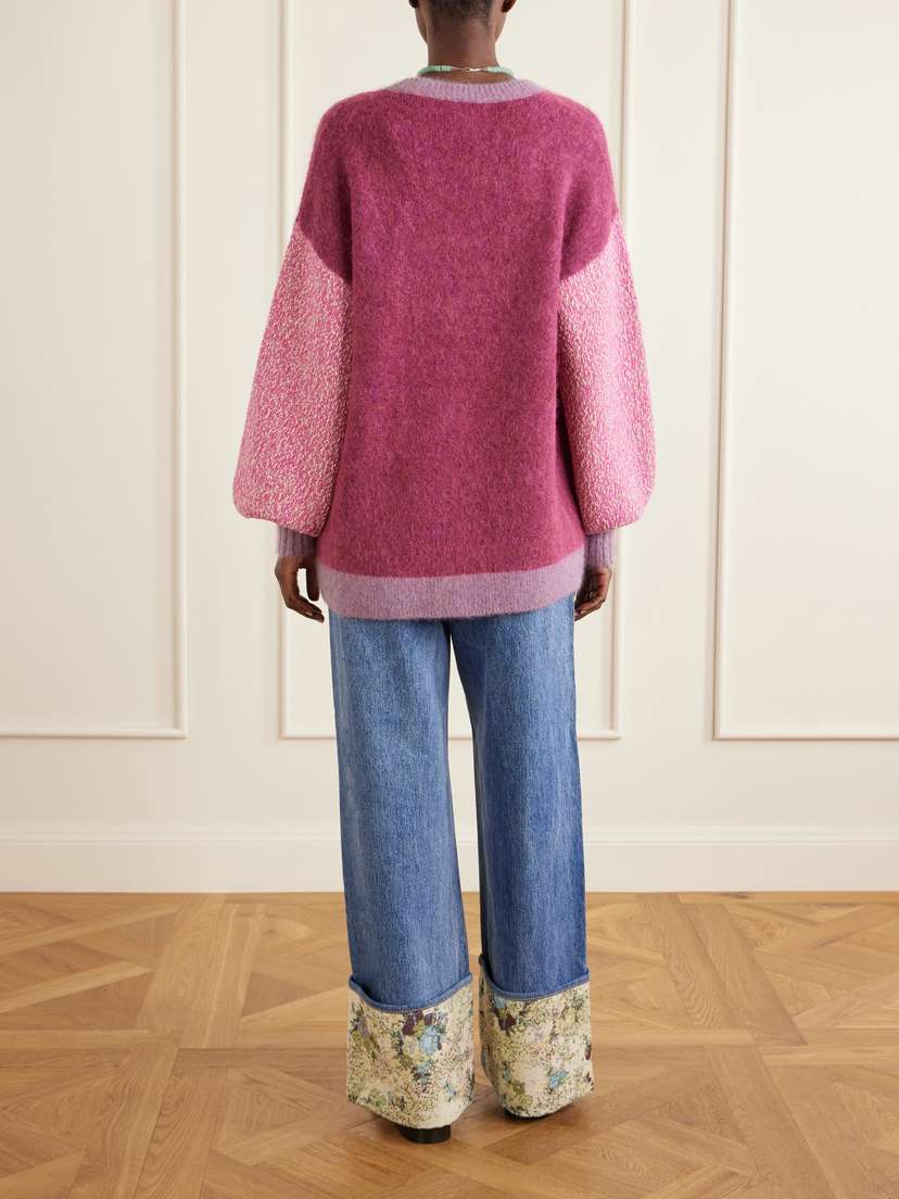 ALÉMAIS Mlak Bead-embellished Mohair, Alpaca And Wool-blend Cardigan | Thumbnail 4 ALÉMAIS Mlak Bead-embellished Mohair, Alpaca And Wool-blend Cardigan | Thumbnail 4