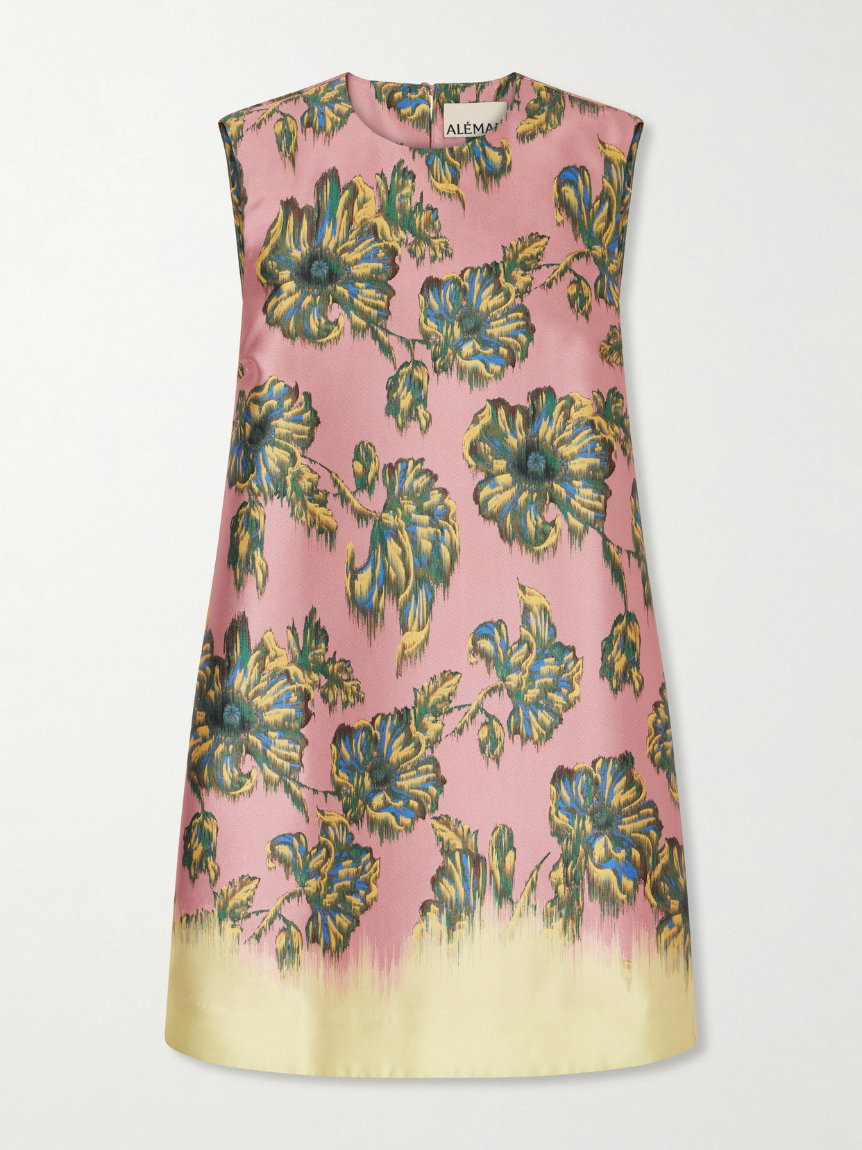 Alemais Faye Floral-print Twill Mini Dress In Multi