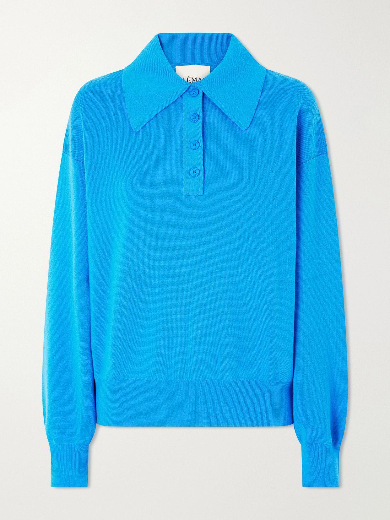 claudia knitted wool polo shirt