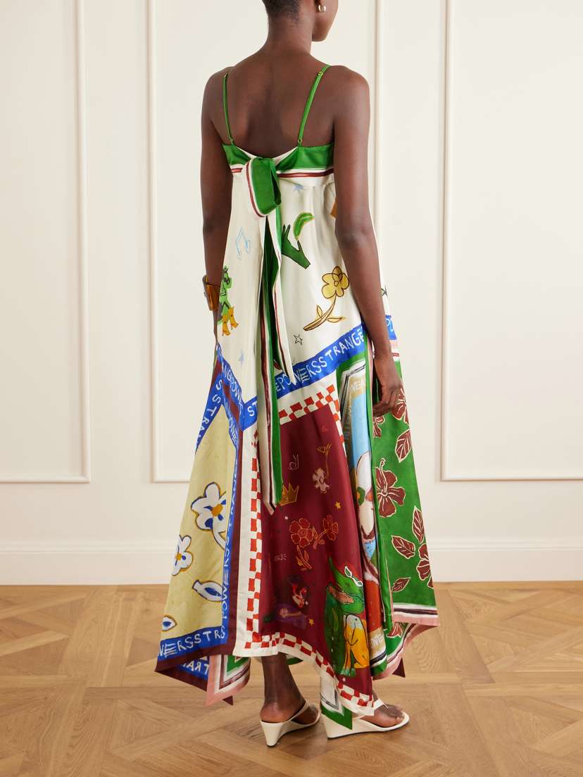 ALÉMAIS Tangible Silk-twill Midi Dress | Thumbnail 3 ALÉMAIS Tangible Silk-twill Midi Dress | Thumbnail 3